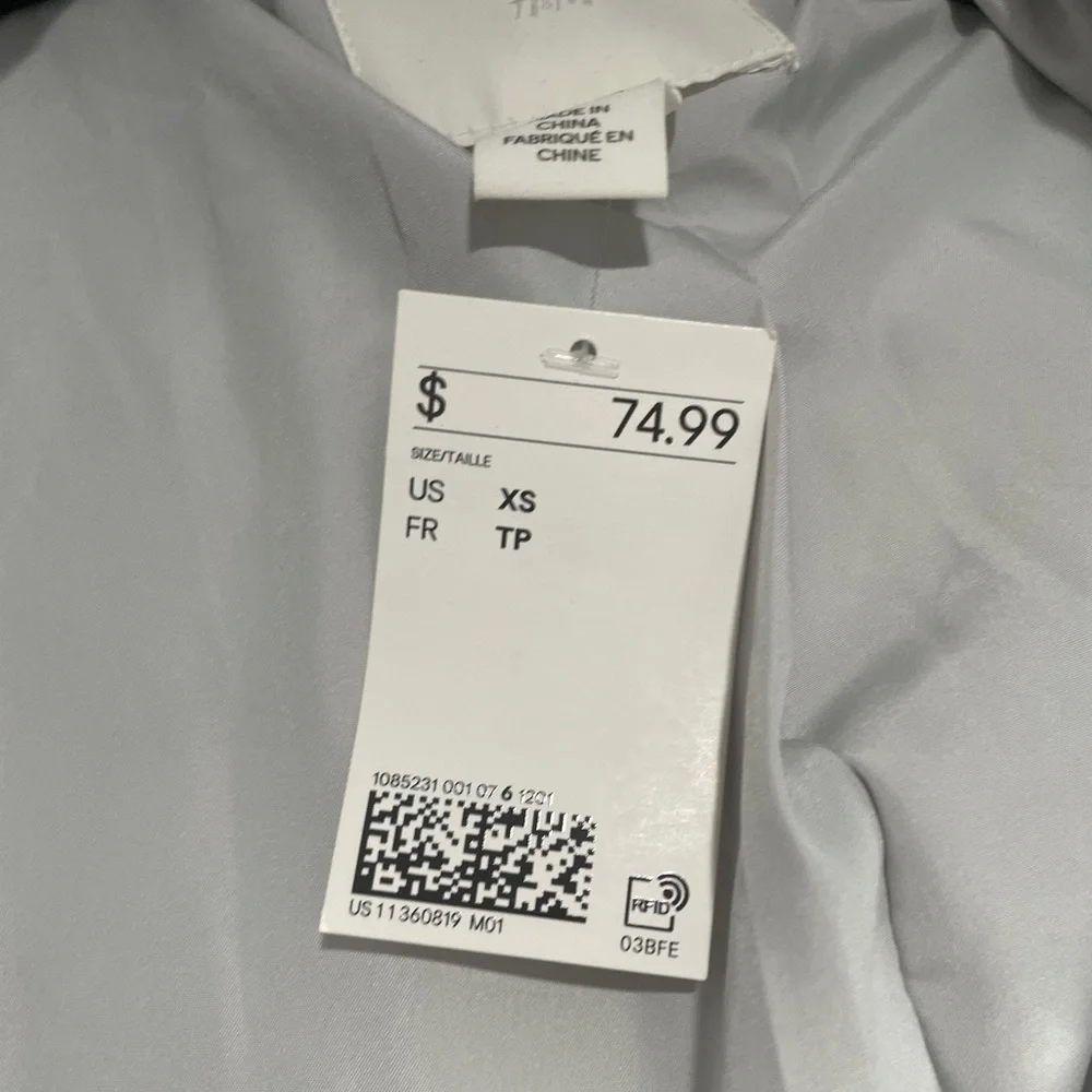 H&M Metallic Silver Puffer Jacket - Picture 3 of 3